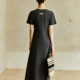 Famecoco Signature Relaxed Fit A-Line Maxi Dress