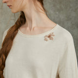 Famecoco Classic Soft Cotton-Cashmere Top
