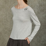 Famecoco Classic Soft Cotton-Cashmere Top