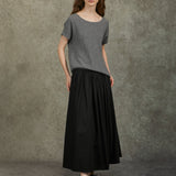 Famecoco Flowy A-Line Maxi Skirt