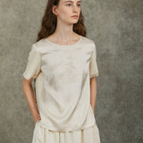 Famecoco 100% Viscose Embroidered Top