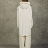 Famecoco Hooded Cotton-Blend Trench Coat