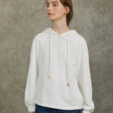 Famecoco Jacquard Patchwork Embroidered Hoodie