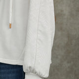 Famecoco Jacquard Patchwork Embroidered Hoodie