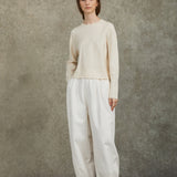 Famecoco 100% Cotton Wide-Leg Pants