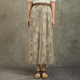 Famecoco Ink Landscape Mesh Skirt