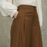 Famecoco Wide-Leg Culottes Skirt pants