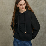Famecoco Jacquard Patchwork Embroidered Hoodie