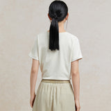 Famecoco Embroidered Cotton-Blend T-Shirt