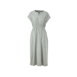Famecoco Elegant Tencel Cotton Midi Dress