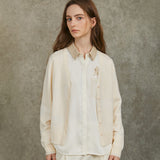 Famecoco Knit Button-Up Cardigan