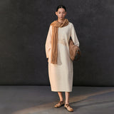 Famecoco Minimalist Floral Long Dress