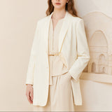 Famecoco Minimalist Soft-Stretch Blazer