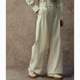 Famecoco Classic Relaxed Fit Straight-Leg Trousers