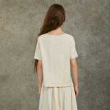 Famecoco 100% Viscose Embroidered Top