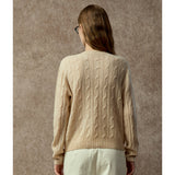 Famecoco 100% Cashmere Cable Pullover Sweater