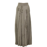 Famecoco Asymmetrical Floral Cutwork A‑Line Skirt