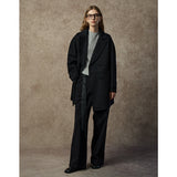 Famecoco Signature Double-Faced Wool Lapel Coat