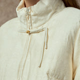 Famecoco H‑Line Down Jacket with Scarf