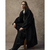 Famecoco Convertible Collar Wool-Cashmere Coat