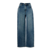 Famecoco High-Waisted Wide-Leg Relaxed Fit Jeans