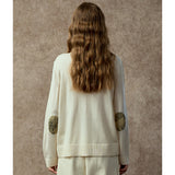 Famecoco Mock Neck Wool Pullover Sweater