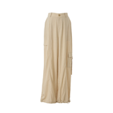 Famecoco Relaxed Textured Wide Leg Pants