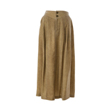 Famecoco Washed Lyocell A-Line Midi Skirt