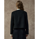 Famecoco Signature 100% Wool Cropped Jacket