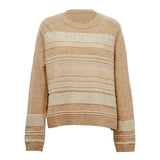 Famecoco Vintage Jacquard Wool Blend Pullover Sweater
