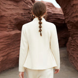 Famecoco Wool-Lyocell Knot Button Jacket