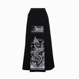 Famecoco Phoenix Embroidered Detachable Mamian Skirt
