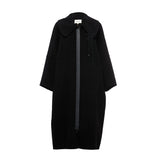 Famecoco Convertible Collar Wool-Cashmere Coat