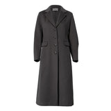 Famecoco 100% Merino Wool Tailored A-Line Belted Coat