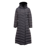 Famecoco Ultra-Light Long Belted Hooded Down Coat