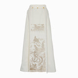 Famecoco Phoenix Embroidered Detachable Mamian Skirt