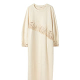 Famecoco Minimalist Floral Long Dress