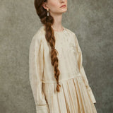 Famecoco Vintage-Inspired Vintage Jacquard Midi Dress
