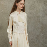 Famecoco Asymmetrical Tie-Waist Midi Dress