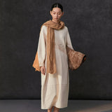 Famecoco Minimalist Floral Long Dress