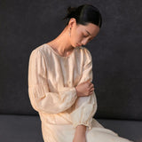 Famecoco Embroidered Sheer Midi Dress