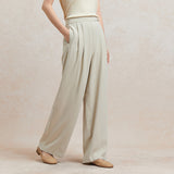 Famecoco Soft Tailored Wide-Leg Pants