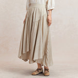 Famecoco Asymmetrical Viscose Maxi Skirt