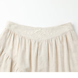 Famecoco Asymmetrical Viscose Maxi Skirt