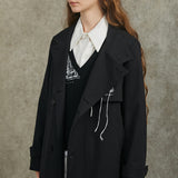 Famecoco Artistic Long Coat with Unique Embroidery