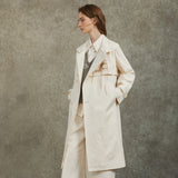 Famecoco Artistic Long Coat with Unique Embroidery