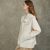 Famecoco Casual Cotton-Blend Hooded Jacket