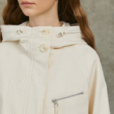 Famecoco Casual Cotton-Blend Hooded Jacket