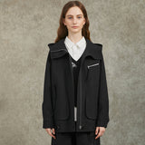 Famecoco Casual Cotton-Blend Hooded Jacket