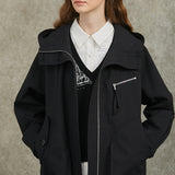 Famecoco Casual Cotton-Blend Hooded Jacket